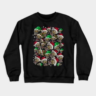 Christmas Skull Santa Skulls Xmas Crewneck Sweatshirt